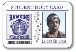 Stranger Things Student Body ID Card Lucas Sinclair HALLOWEEN Costume Accessory